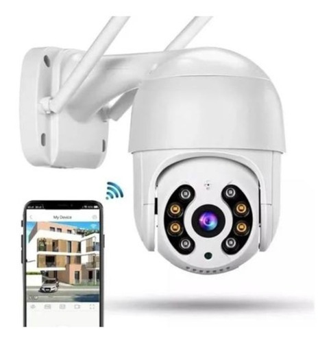 Câmera De Segurança Wifi Icsee 5mp Full Hd 1080p Cor Branco