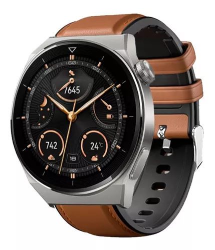 Correa Silicon Y Pu Piel Para Huawei Watch Gt2 46mm