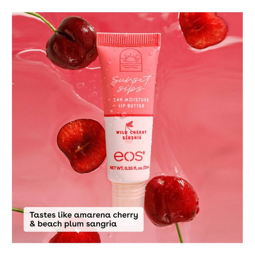 Eos 24h Moisture Super Lip Balm 2pack Balsamo Cereza Y Limon