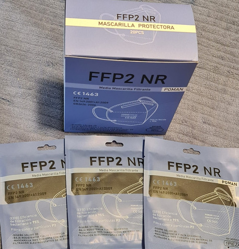 Imagen 2 de 8 de Caja De Mascarillas Ffp2 Homologadas Union Europea 5 Capas