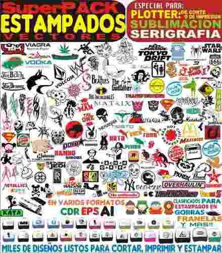 Pack Vectorizado Estampado Vinil Serigrafia Y Sublimacion