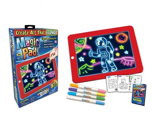 Pizarra De Dibujo Magic Pad Con Luces Led Tablero 11 Pulgada