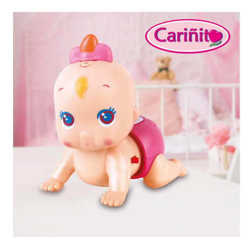Muñeca Bebe Pequeña Gatea, Rie Y Sonido Original Cariñito