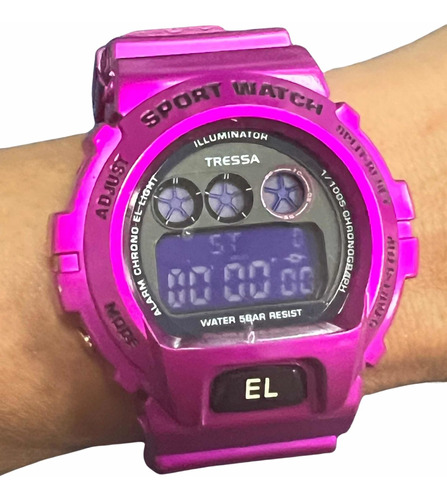 Reloj Tressa Power Digital Unisex  Wr Luz   - Taggershop