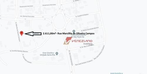 Imagem 2 de 3 de Terreno À Venda, 2611 M² Por R$ 548.310,00 - Parque Chapadão - Piracicaba/sp - Te0813