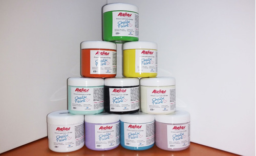 Oferta! Pintura Tiza Chalk Paint 200ml Atelier X 24 U.