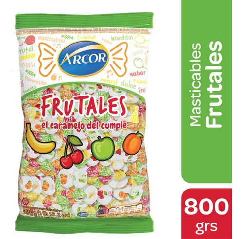 Caramelos Arcor Masticables Fruta 800 Gr