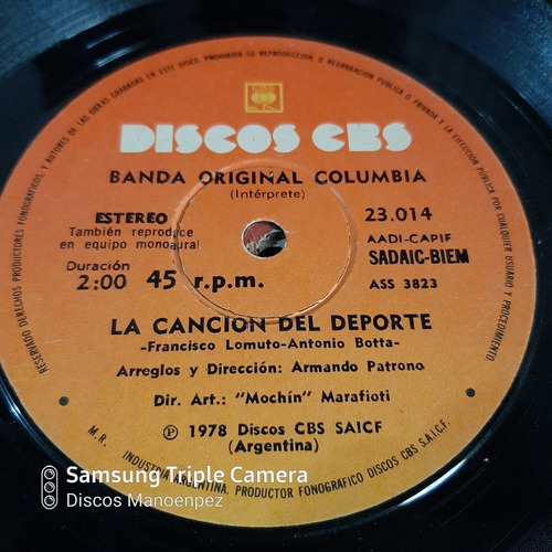 Simple Banda Original Columbia Discos Cbs C15