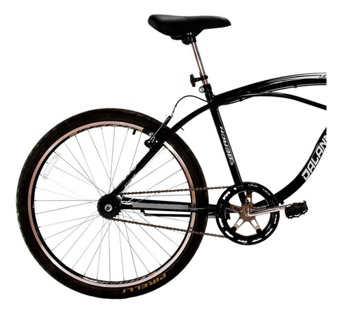Bicicleta Aro 26 Masculina Beach Comfort Sem Marcha Preta Cor Preto
