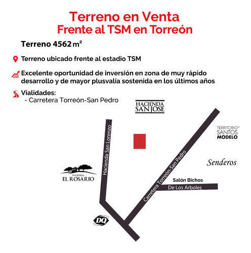 Terreno En Venta En Autopista Torreon - San Pedro