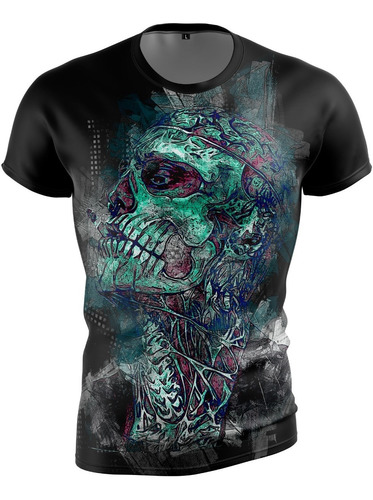 Remera Calavera Mexicana 3 Skull Catrina  Fullprint