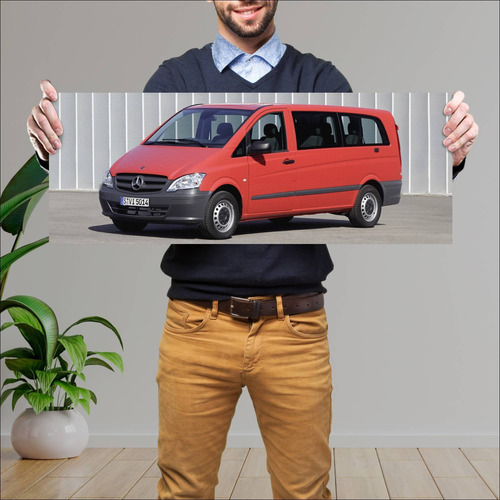 Cuadro 30x80cm Auto 2010 Mercedes Benz Vito Extr 840