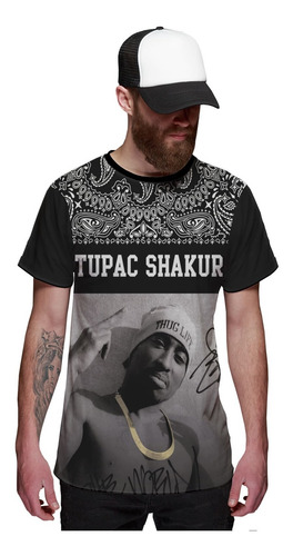 Imagem 1 de 2 de Camiseta Masculina Tupac Shakur 2pac Swag Rapper