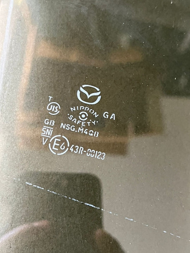 Vidrio Puerta Mazda Cx3 2016 Al 2021 Trasera Derecha (Usado)