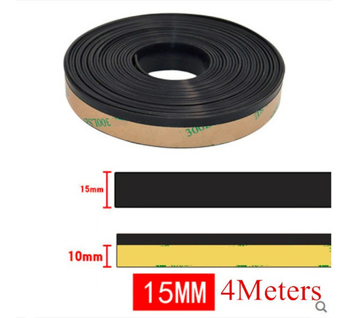 Tira De Sellado De Ventana De Goma Epmd Para Coche, 4 M X 15