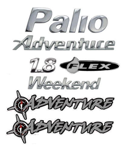 Emblema Palio + Weekend + 1.8 + 2 Adventure + Flex