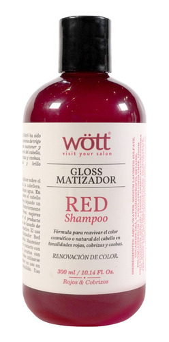 Shampoo Wott Matizador Red 300 Ml