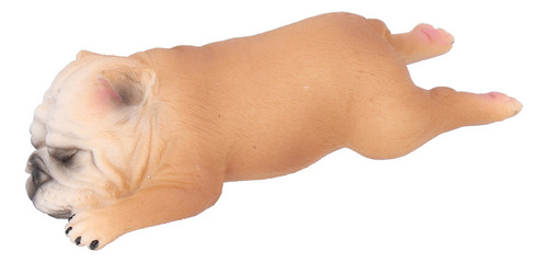 Figura De Bulldog Francés Durmiente, Modelo, Juguetes, Simul
