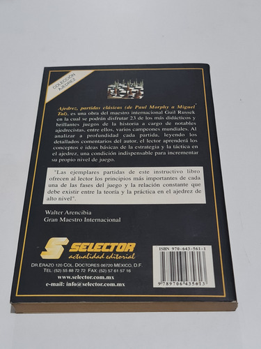 Ajedrez Partidas Clásicas Guil Russels (Usado)