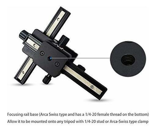 Deluxe Arca Swiss Macro Focusing Rail Silder Para Canon