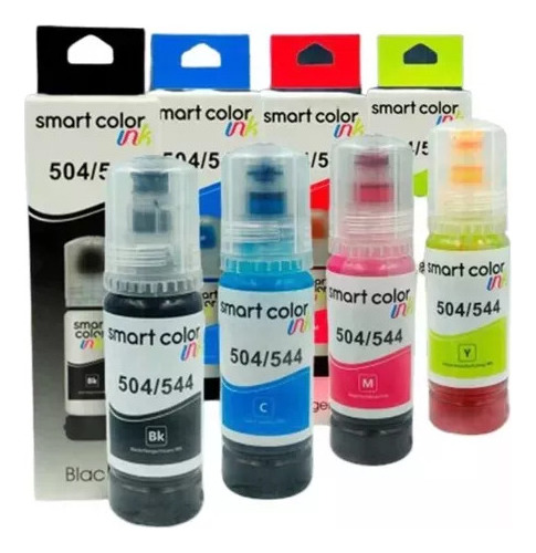 4 Refis Tinta Compátivel Para Uso Em Epson T544 / 504  