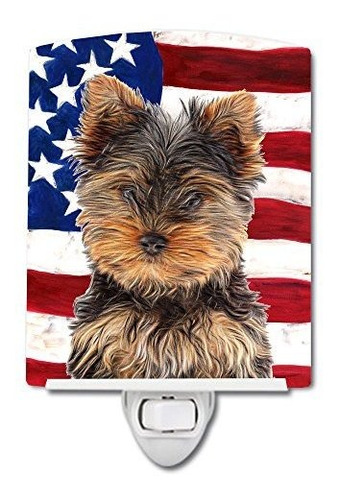 Tesoros De Caroline Bandera Americana Yorkie Yorkshire Terri