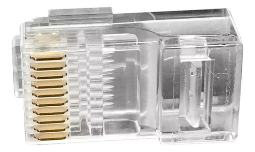 Conector Rj45 Rj50 Rj45 De 10 Vias(10x10) Pacote C/50pçs