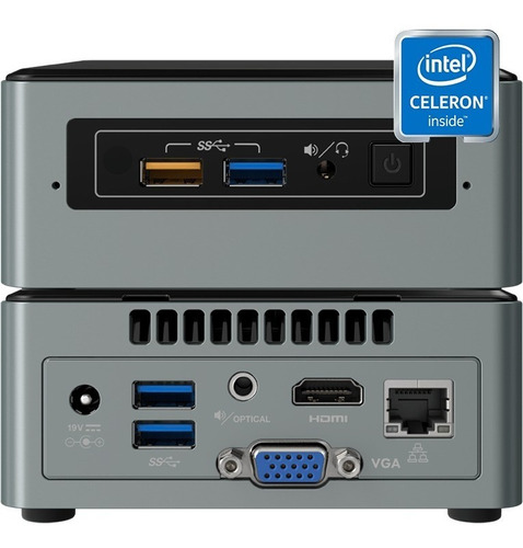 Nuc6cayh Celeron / 6 Usb / Vga - Hdmi / Até 8 Gb Ram