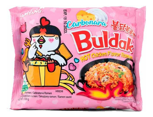 Samyang Buldak Ramen Corea Fideos Instantáneos Carbonara