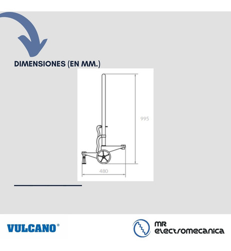 Imagen 4 de 10 de Carro Vulcano Porta Filtro Y Bomba Para Vc10 / 104053