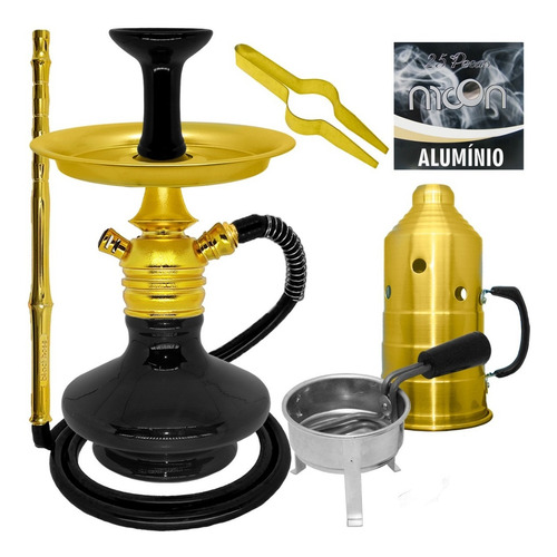 Narguile Completo Mini Monster Mangueira Anti Chamas Barato