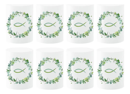 8 Fundas Para Velas De Té Con Manga A Prueba De Estilo A