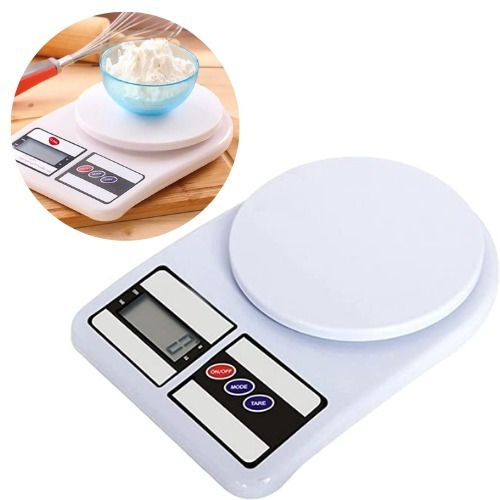 Balança Digital De Cozinha Comida Nutrição Dieta 1g Até 10kg Cor Branco