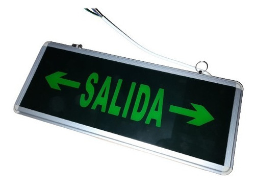 Imagen 2 de 5 de Cartel Led Salida X 2 De Emergencia Exit Alta Calida Everest