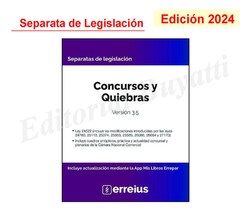 Concursos Y Quiebras Separata Ultima Edicion