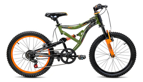 Bicicleta Mercurio Kaizer Ds 7 Velocidades Rodada 20 Verde Tamaño Del Cuadro S