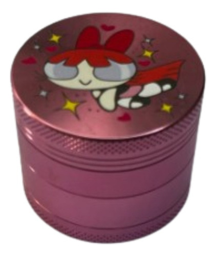 Dichavador De Metal Rosa Hello Kitty 50mm 4 Partes