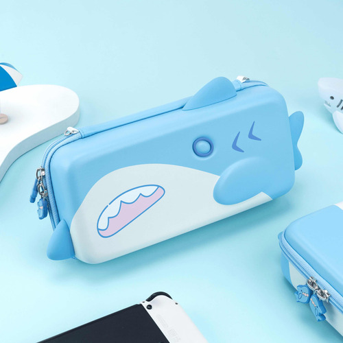 Estuche De Transporte Geekshare Shark Baby Para Switch Oled