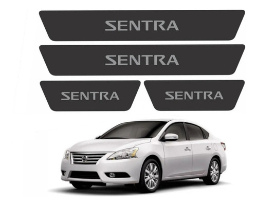 Kit de adhesivos para suelo negro rugoso para Nissan Sentra 20767