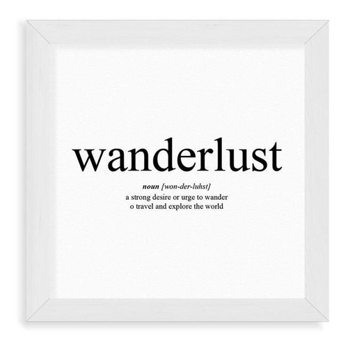 Cuadros Linea Home 20x20 Chato Blanco Wanderlust