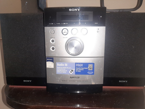 Imagen 6 de 8 de Minicomponente Equipo Musica Parlantes Cd Casette Mp3 Sony