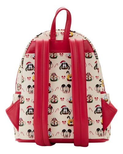 Loungefly Disney Minnie Y Mickey Mouse Hot Cocoa Mini Mochi. Color Blanco Y Rojo
