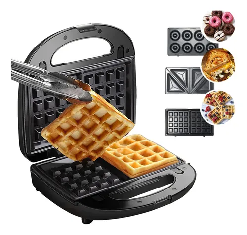 1 Maquina Para Hacer Waffles Electrica Redonda Gofrera Belga Sandwichera  NUEVO