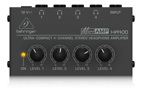 Amplificador Auriculares Behringer Ha400 Micro Amp 4ch Gtia