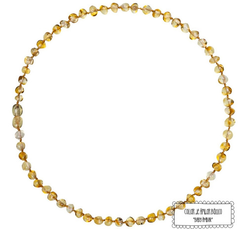 Collar De Ámbar Báltico Para Adultos Baby Ámbar- Certificado