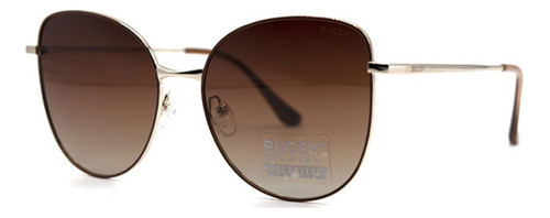 Lente De Sol Bugsy - 5106 Diseño Dorado Y Marron