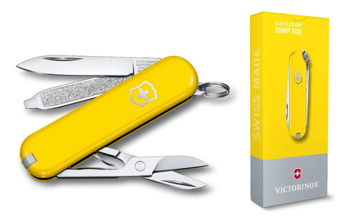 Cortapluma Victorinox 0.6223.21 Color Amarillo Con 7 Herramientas