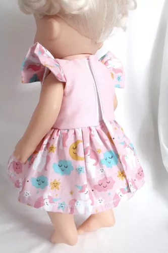 Roupa P/ Boneca Baby Alive Vestido E Calcinha Neia Azevedo