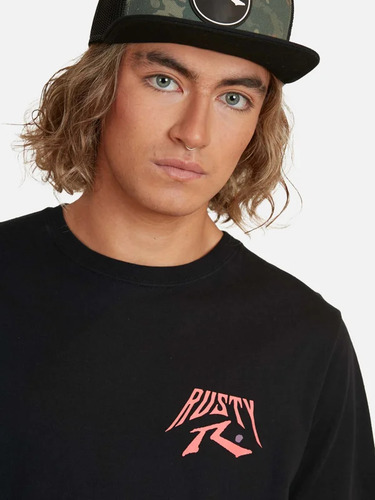 Polera Hombre Rusty M/c Multlines