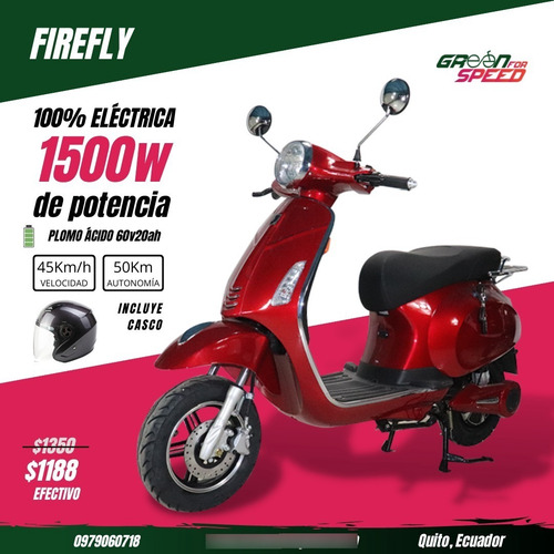 Imagen 1 de 13 de Moto Eléctrica Gfs Firefly 1500w
